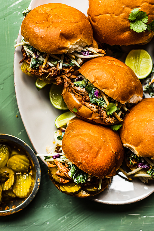 Father’s Day Dinner – Oven Pulled Pork Sandwiches with Cilantro Lime ...