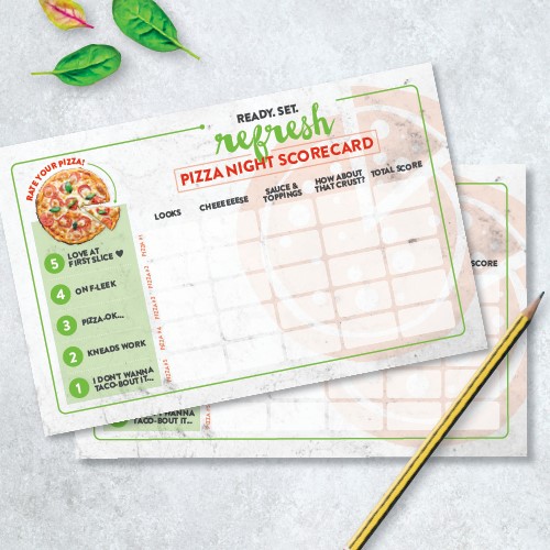 Pizza & Movie Night Scorecard