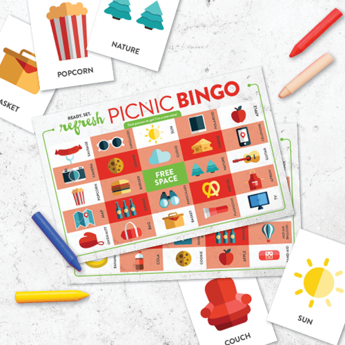 perfect family picnic bingo game