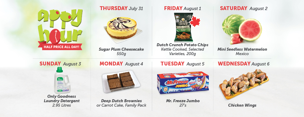 Today's Appy Hour Special – Half Price All Day!