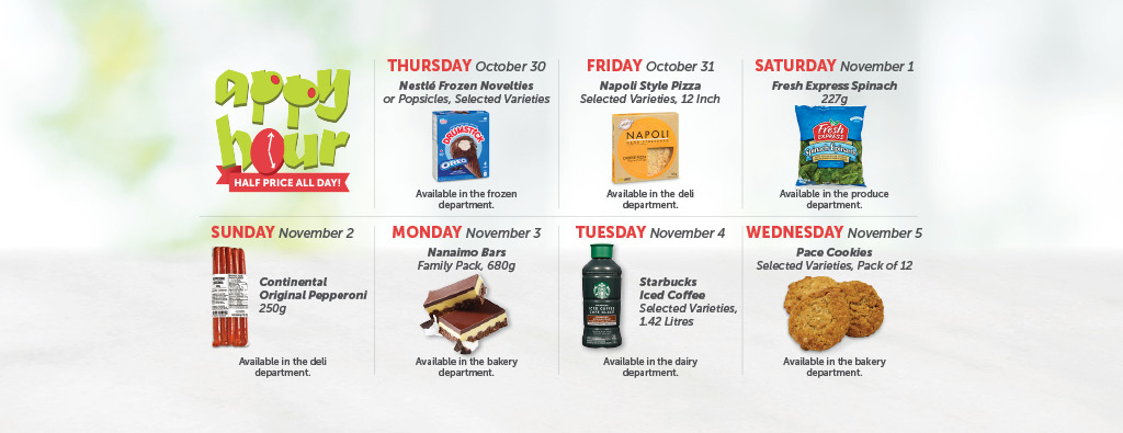 Today's Appy Hour Special – Half Price All Day!