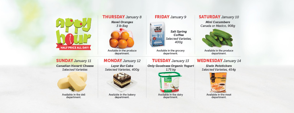 Today's Appy Hour Special – Half Price All Day!