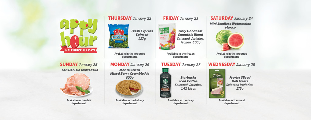 Today's Appy Hour Special – Half Price All Day!