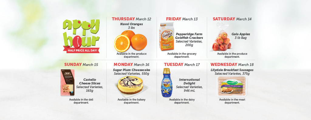 Today's Appy Hour Special – Half Price All Day!