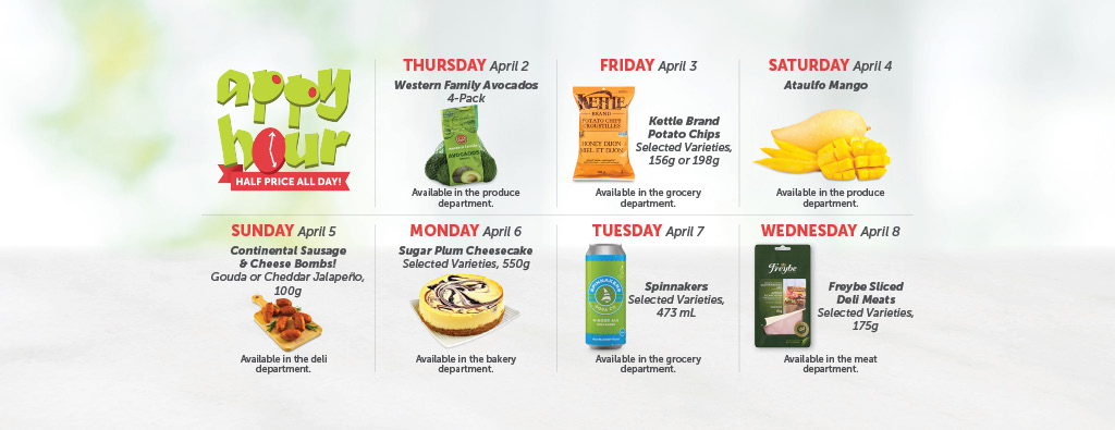 Today's Appy Hour Special – Half Price All Day!