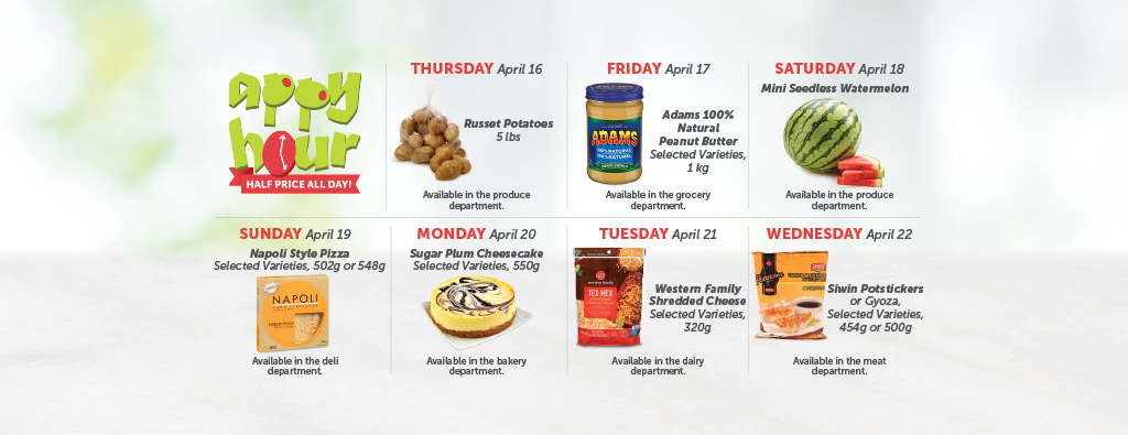 Today's Appy Hour Special – Half Price All Day!