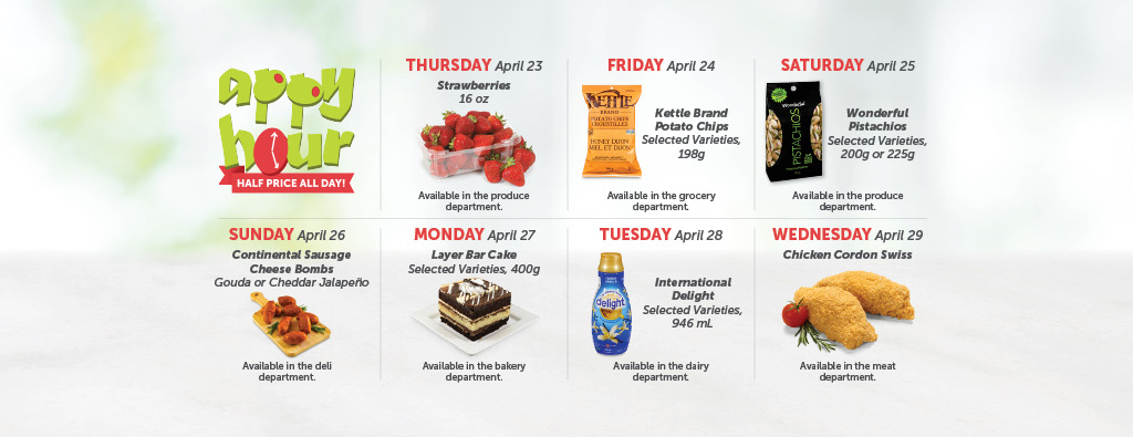 Today's Appy Hour Special – Half Price All Day!