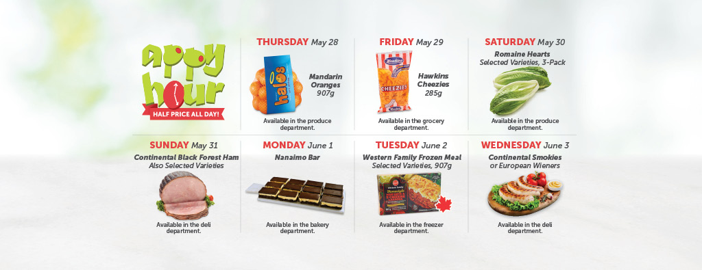 Today's Appy Hour Special – Half Price All Day!