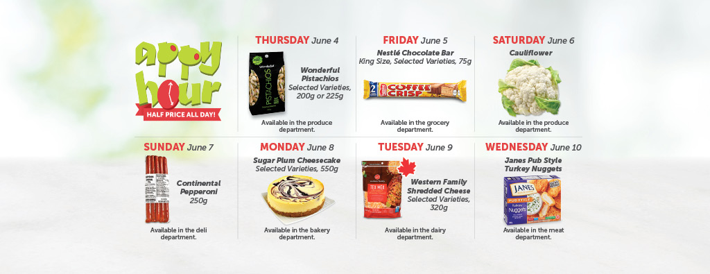 Today's Appy Hour Special – Half Price All Day!