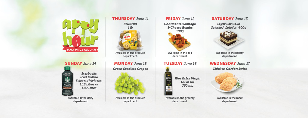 Today's Appy Hour Special – Half Price All Day!
