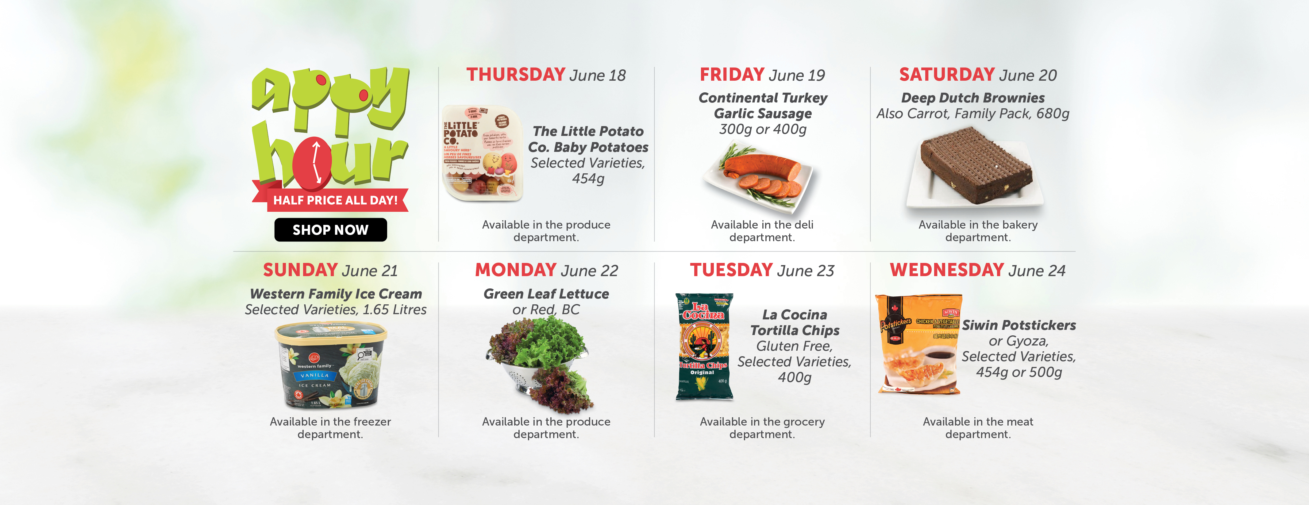 Today's Appy Hour Special – Half Price All Day!