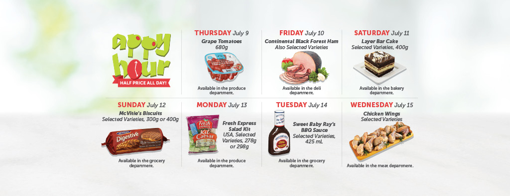 Today's Appy Hour Special – Half Price All Day!