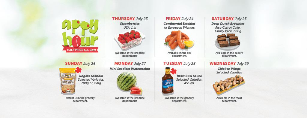 Today's Appy Hour Special – Half Price All Day!