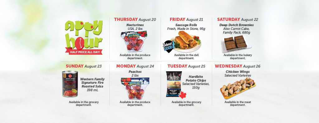 Today's Appy Hour Special – Half Price All Day!
