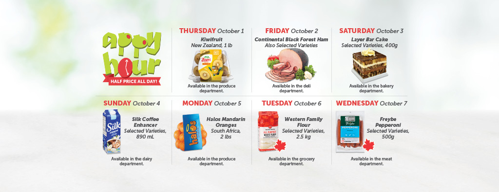 Today's Appy Hour Special – Half Price All Day!