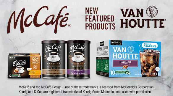 McCafé new featured products from Van Houtte