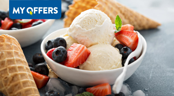 breyers ice cream in a bowl