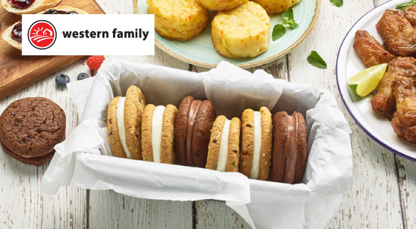 western family ice cream cookie sandwich